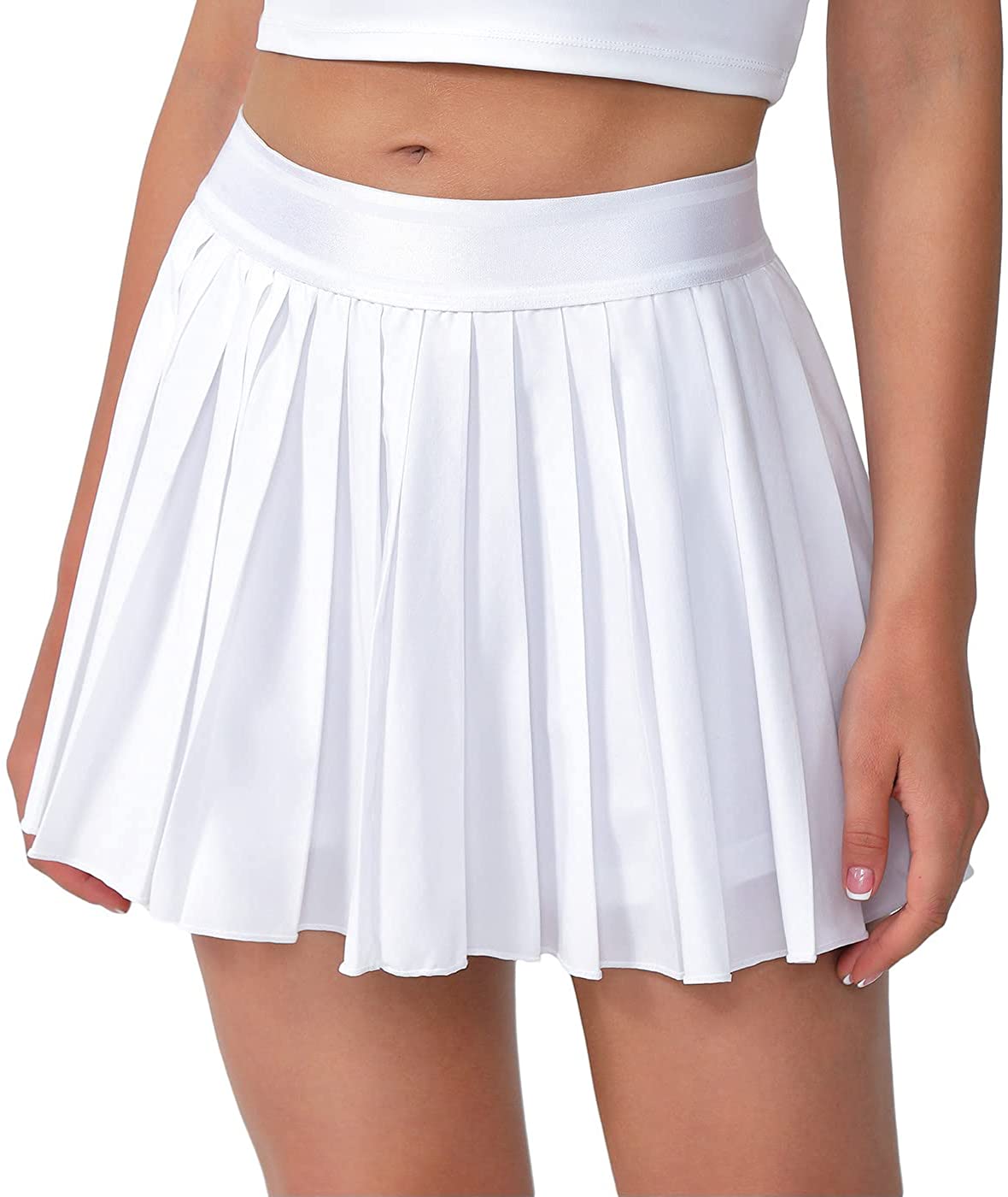 Eleloveph Women's 13in Pleated Tennis Skirt-Flowy Athletic Design,Suitable  for G | eBay