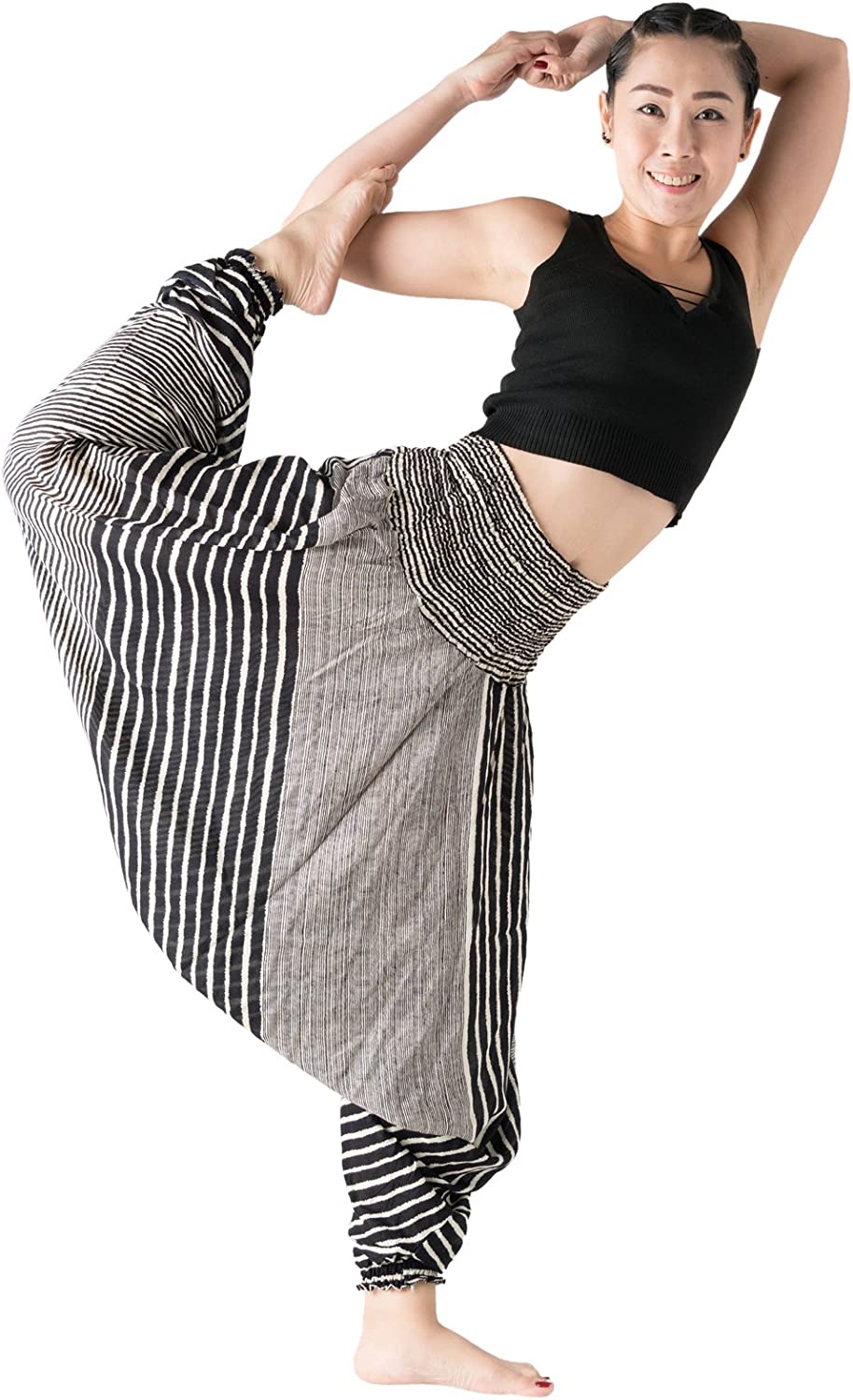 B BANGKOK PANTS Women's Harem Bohemian Hippie Yoga Pajamas Pants