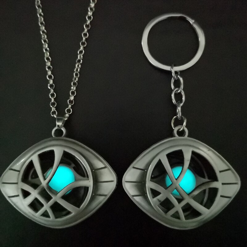 Doctor Who Keychain Strange Eye of Agamotto Key Chain TARDIS Key Rings For Gift Chaveiro Car Key Ring Jewelry Movie Trinket-5