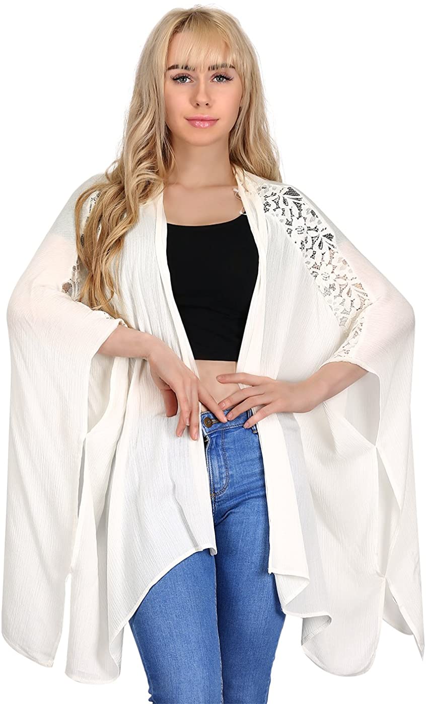 Hde Kimonos For Women Open Front Kimono Half Sleeve Plus Size 
