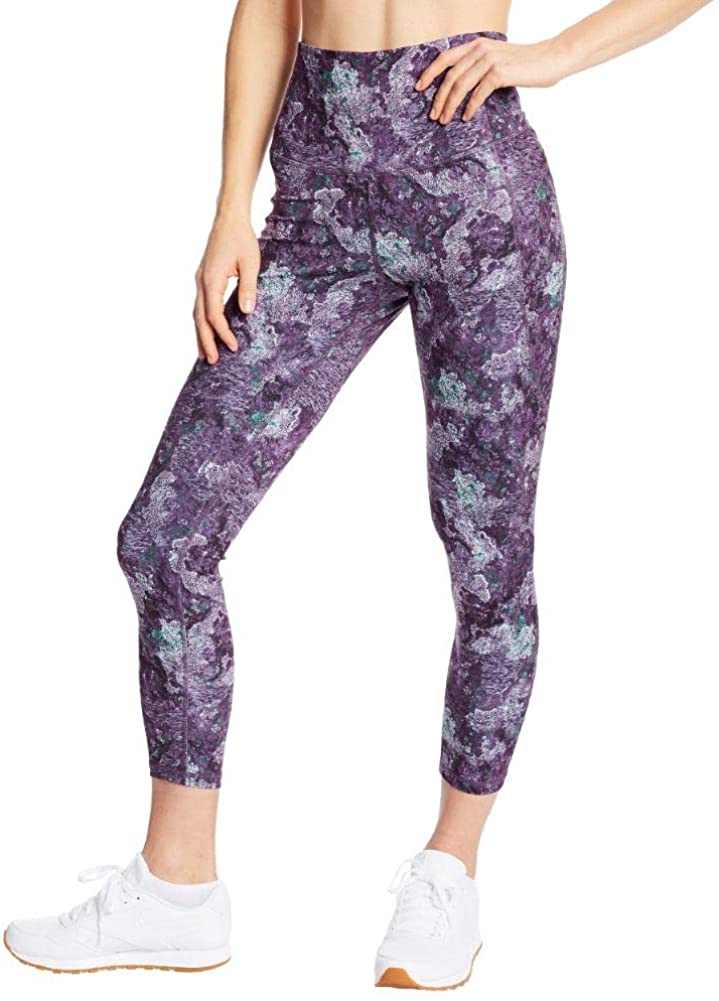 C9 Champion Women's High Waist Cropped Legging, Mulled Berry/Patrol Red, S  at  Women's Clothing store
