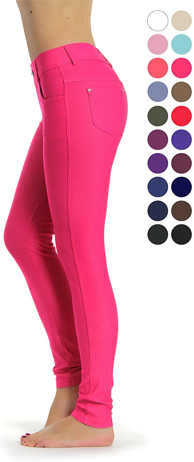 Prolific Health Women's Jean Look Jeggings Tights Slimming Many Colors  Spandex L