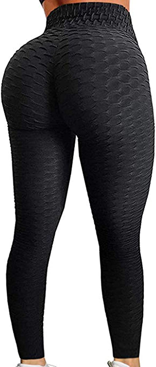 RIOJOY Faux Leather Leggings for Women High Waisted Butt Lifting