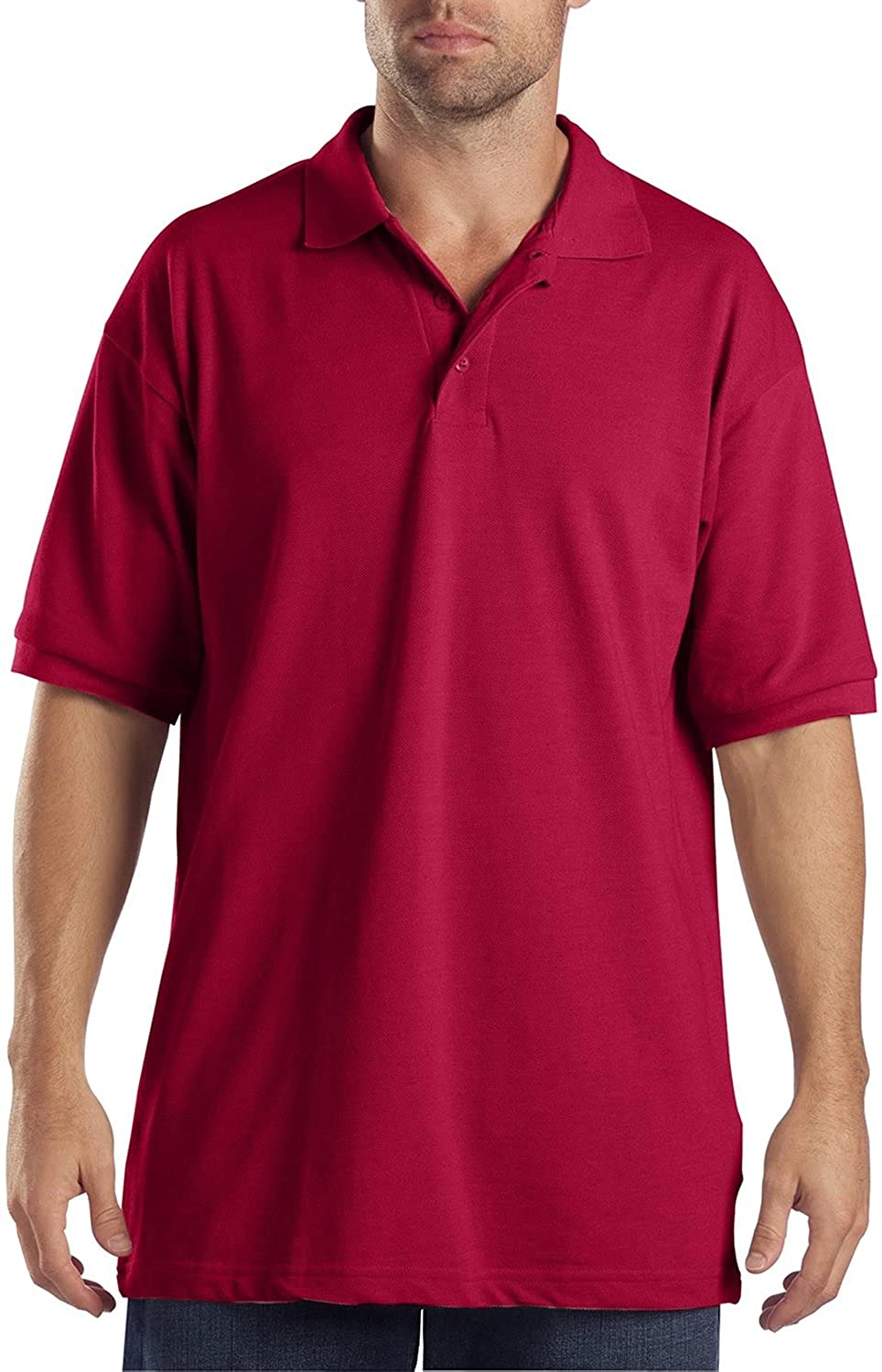 Dickies Men's Big Short-Sleeve Pique Polo Shirt at  Men’s Clothing  store