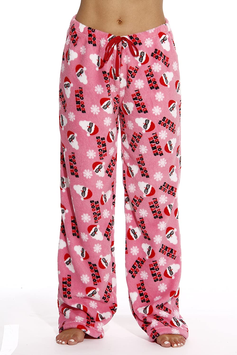 Just Love Women's Plush Pajama Pants - Cozy Lounge Sleepwear (Skulls, 2X  Plus) 