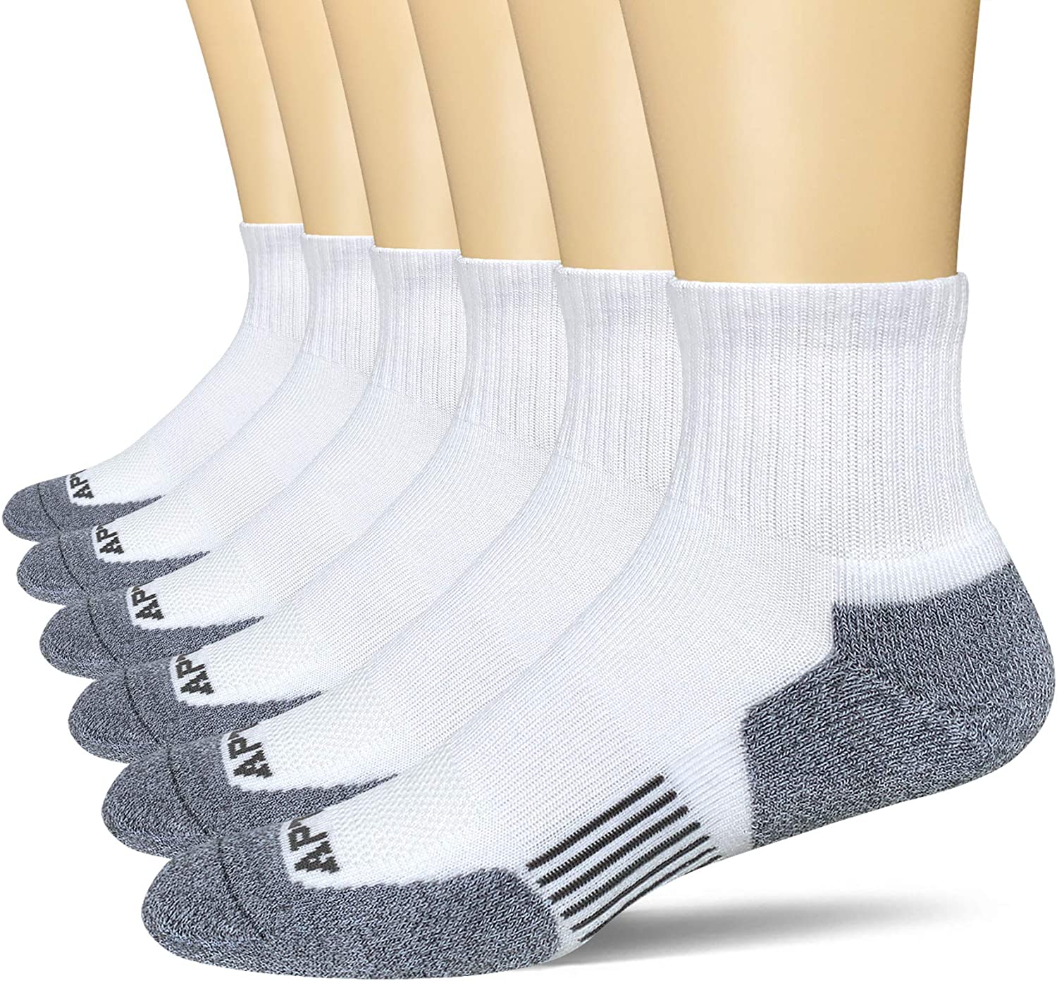 APTYID Men's Athletic Cushioned Ankle Running Socks (6 Pack) | eBay