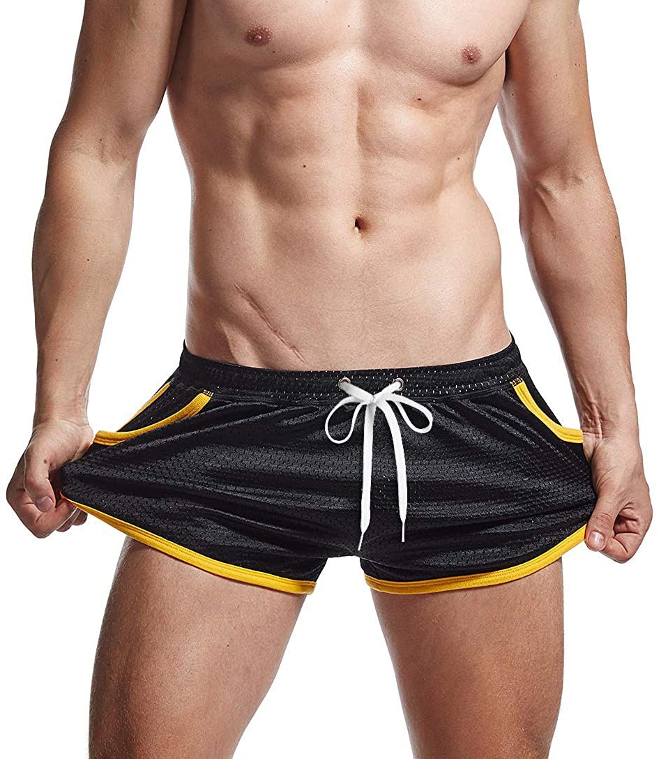 Mens Running Athletic Shorts Marathon 3 inch Mesh Booty Short Shorts for  Men Sex | eBay