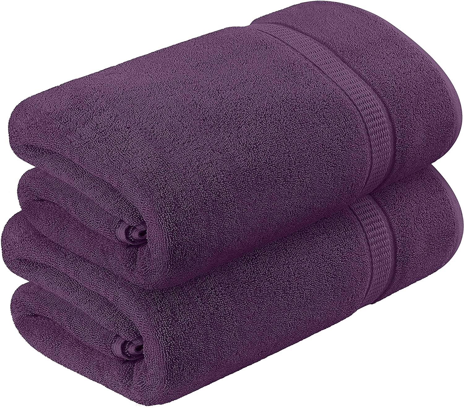 Utopia Towels - Luxurious Jumbo Bath Sheet (35 x 70 Inches, Grey) - 600 GSM  100% Ring Spun Cotton Highly Absorbent and Quick Dry Extra Large Bath Towel  - Super Soft Hotel Quality Towel (2-Pack) 
