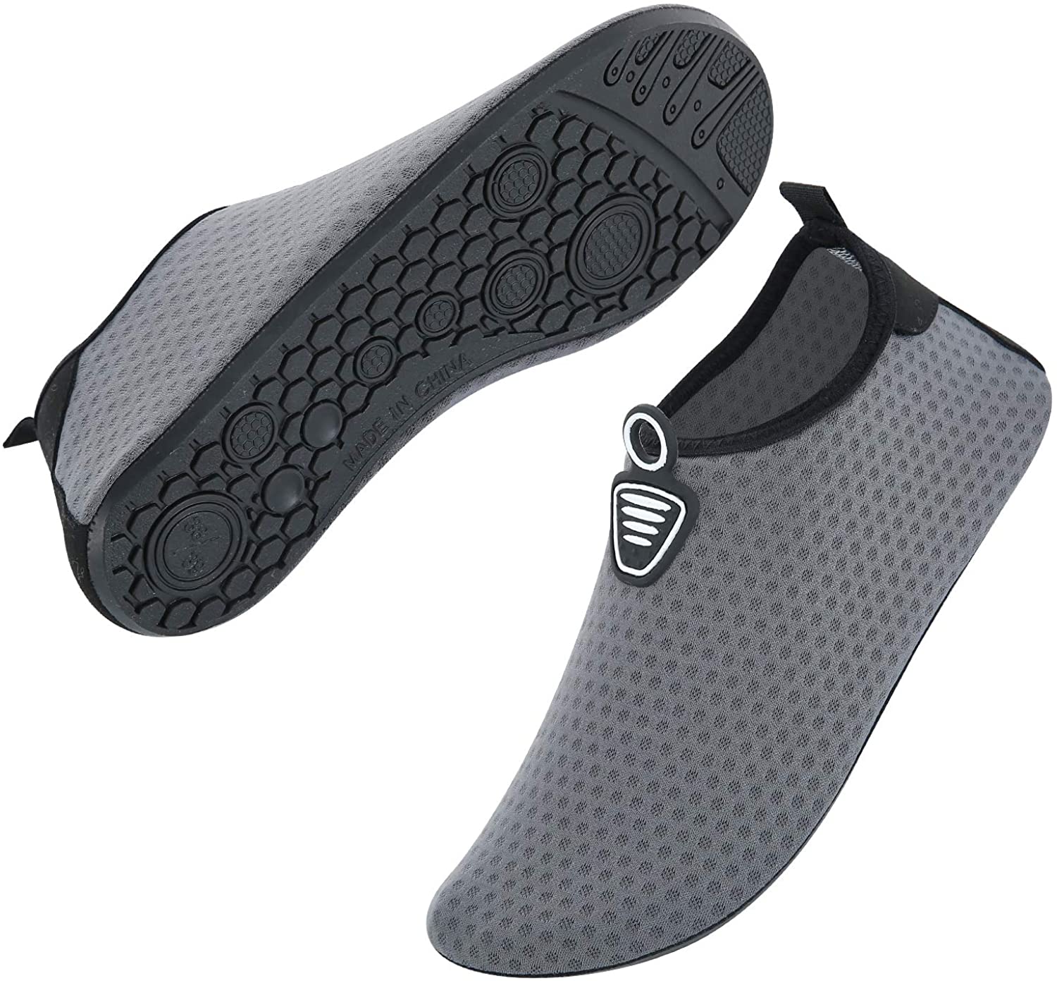 Metog Men Women Water Shoes Quick-Dry Aqua Socks Barefoot Slip-on for Sport Beach Swim Surf Yoga Exercise 
