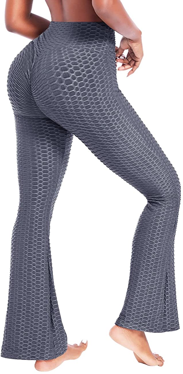A AGROSTE High Waist Bootcut Yoga Pants for Women with Pockets Booty Butt  Liftin