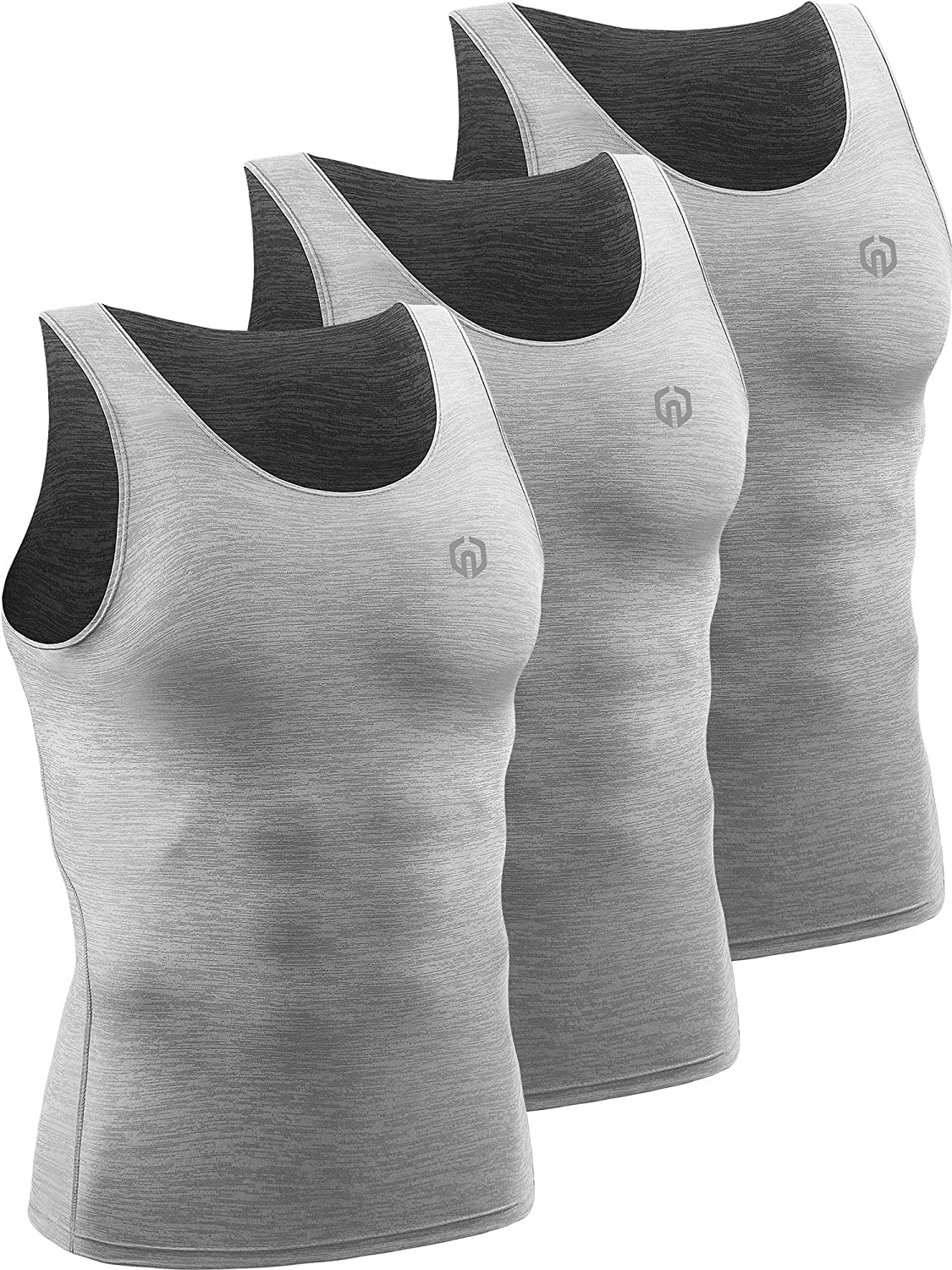 NELEUS Men's 3 Pack Compression Shirt Sport Athletic Workout Tank