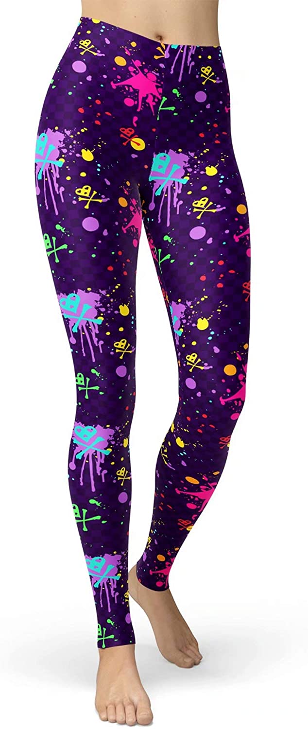 Astoria Leggings Women's Teen Fashion Colorful Abstract African Print  Stretchy Pants / Buttery Soft Fashion Printed Tights / Classic Look 