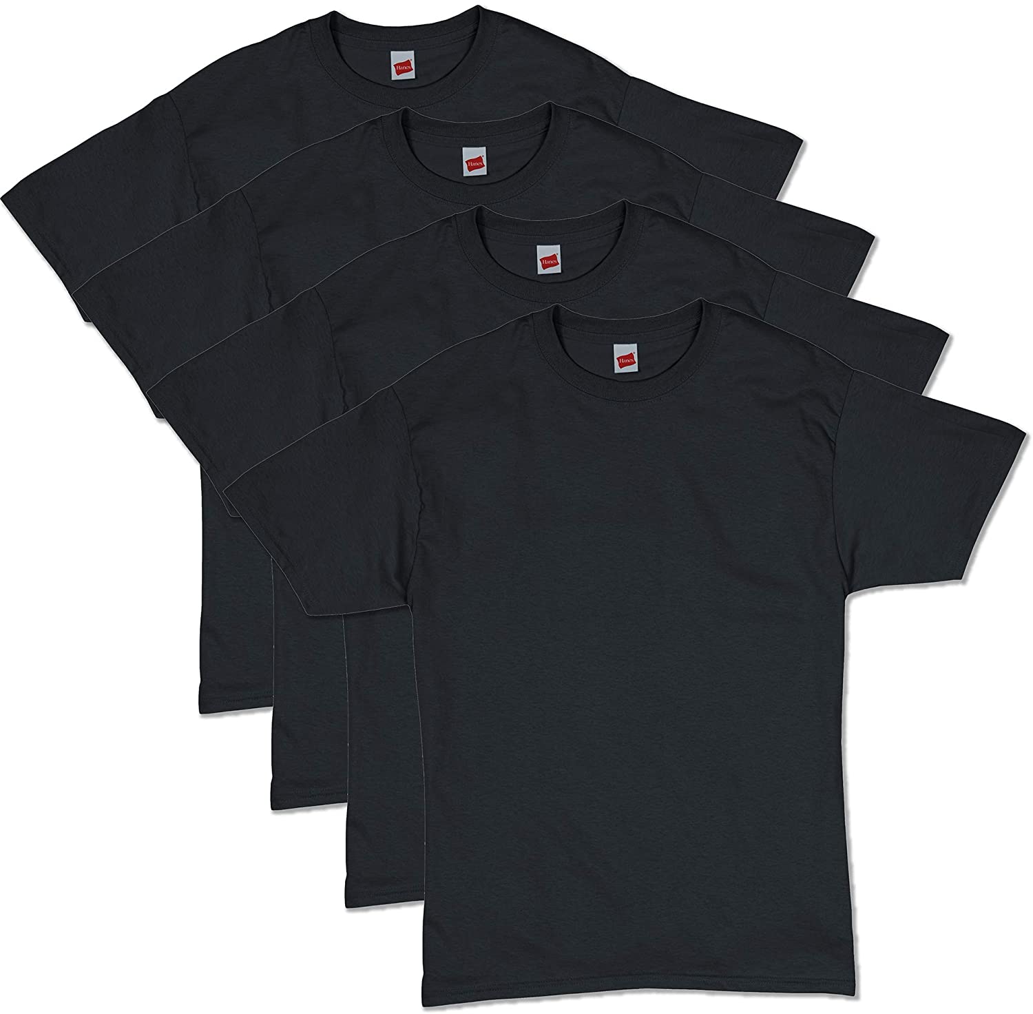 Hanes Men's Essentials Short Sleeve T-Shirt Value Pack (4-Pack)
