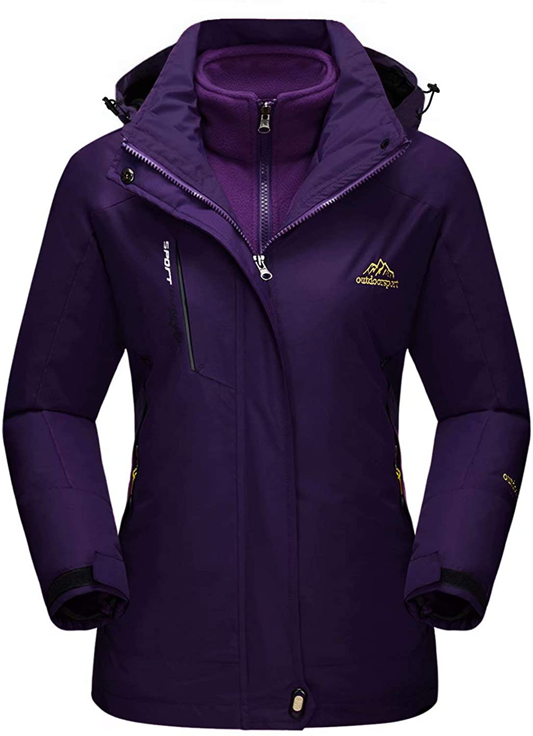 ski jackets women purple