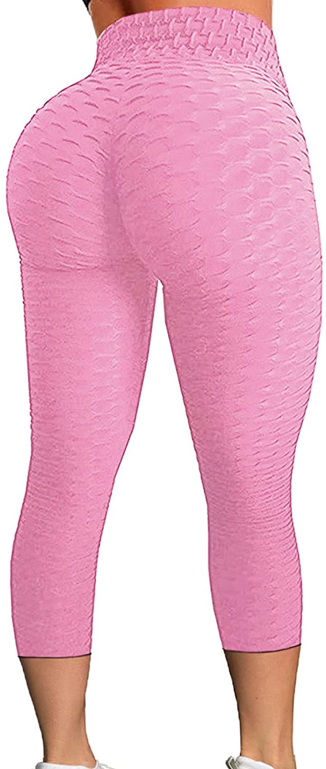 FITTOO Womens High Waisted Yoga Pants Tummy Control Scrunched Booty  Leggings Wor