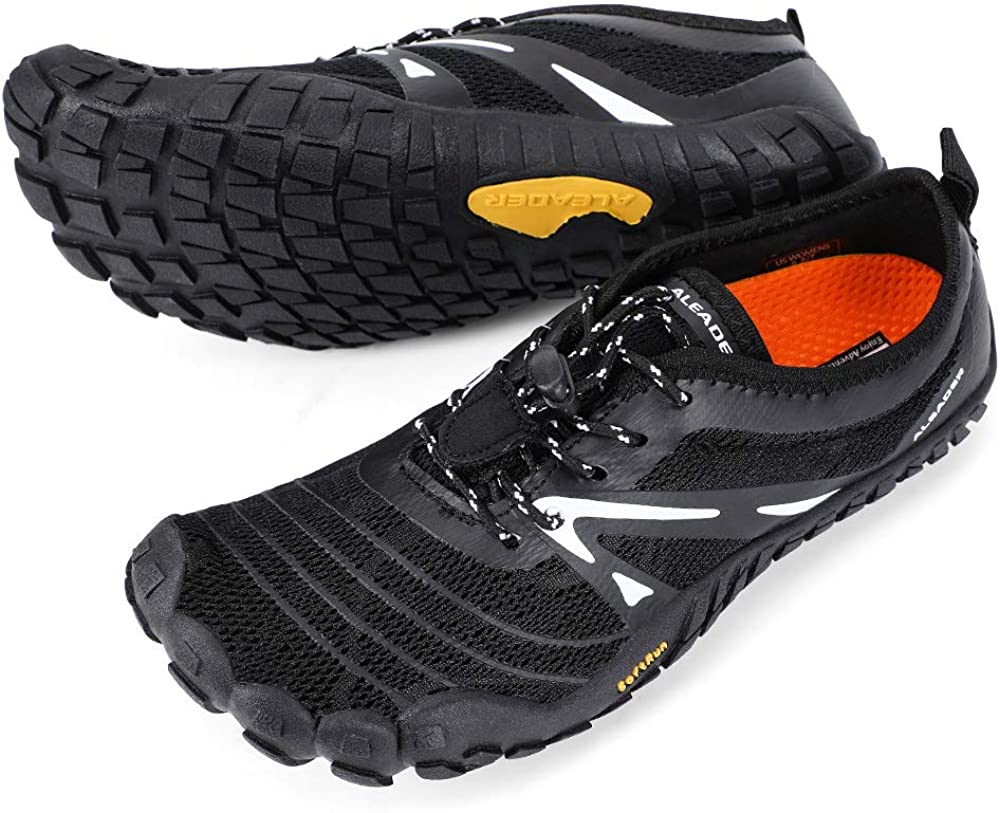 ALEADER Men's Barefoot Trail Running Shoes Minimalist Wide Toe Zero Drop 