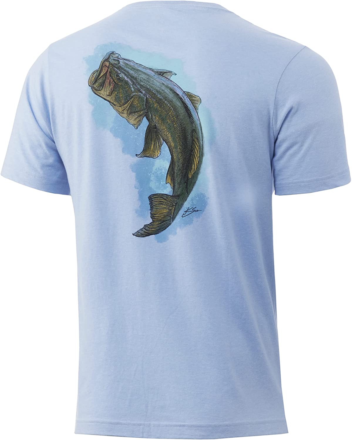 Huk Men's Beach Fishin' Short Sleeve Tee Quick-Dry Performance Fishing Shirt 