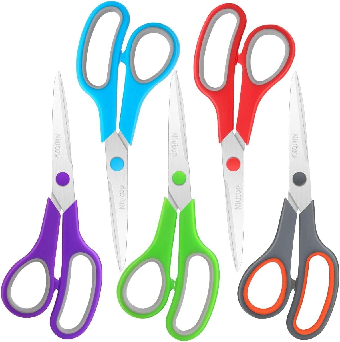  Scissors Bulk Set of 25-Pack, Niutop 8 Multipurpose