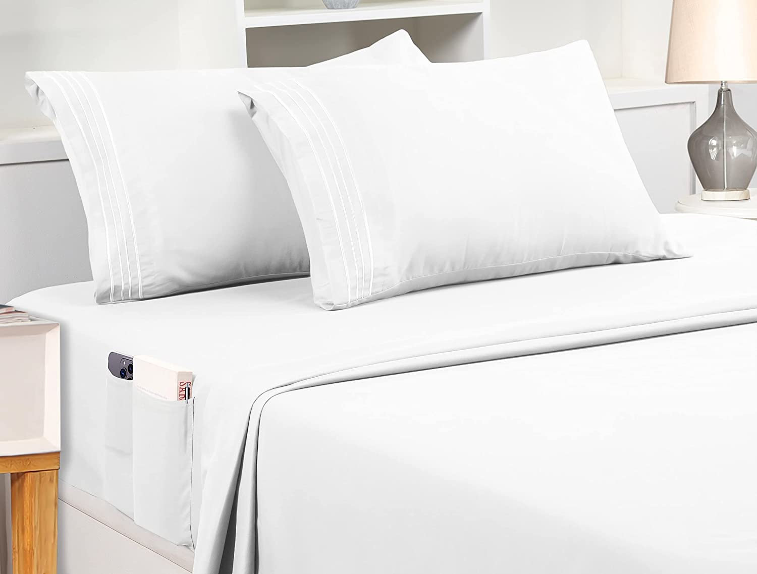 Utopia Bedding Queen Sheet Set – Soft Microfiber 4 Piece Luxury