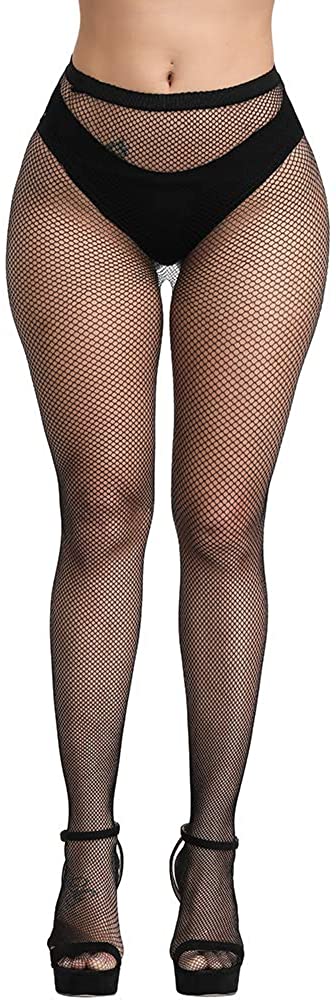 Buy WEANMIX Womens High Waist Tights Fishnet Stockings Thigh High Pantyhose  at