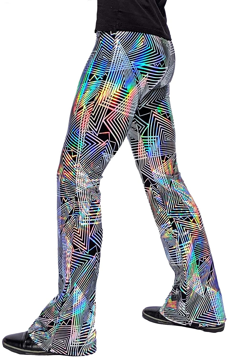 Revolver Fashion / Funstigators Festival Clothing: Colorful Space Meggings  - Made in USA (Small, UV Space) : Clothing, Shoes & Jewelry 