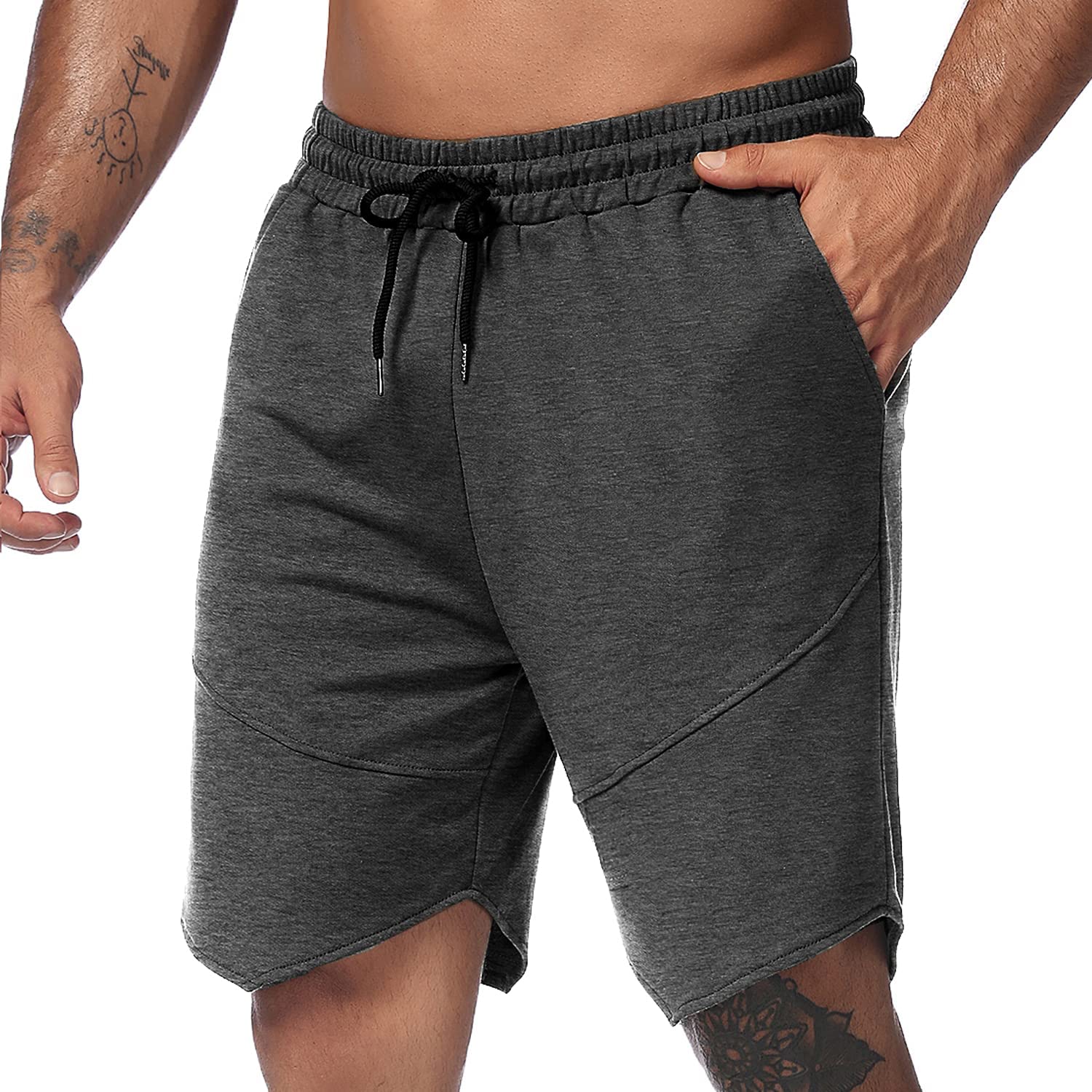 COOFANDY Men's Workout Gym Shorts Weightlifting Bodybuilding Squatting Fitness J