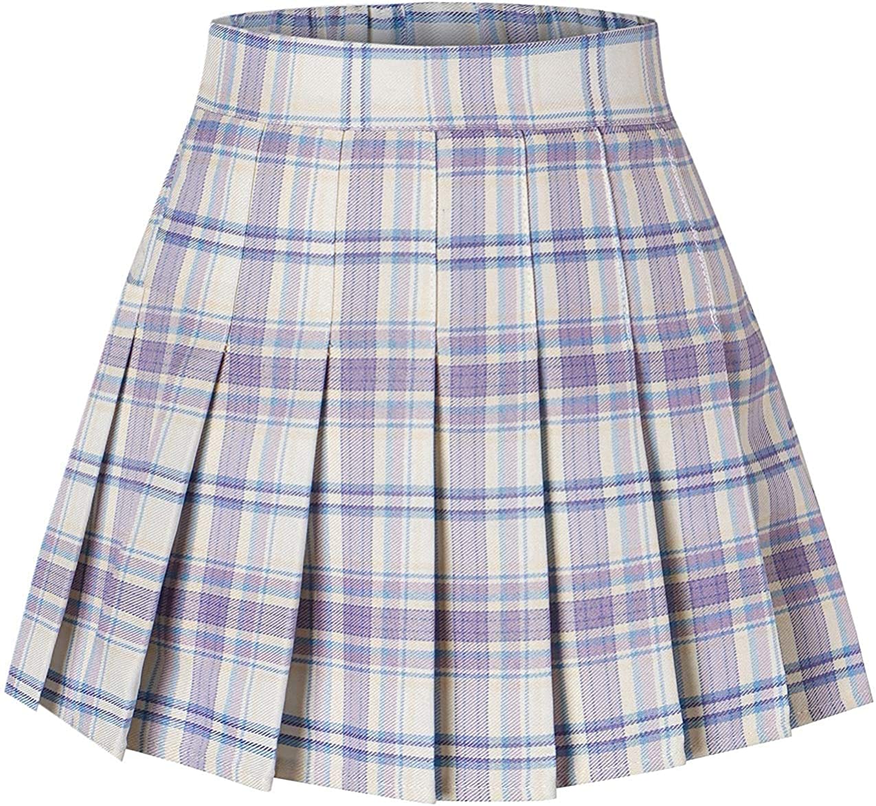 2 Years US 3XL SANGTREE Girls Women's Pleated Skirt with Comfy Stretchy Band