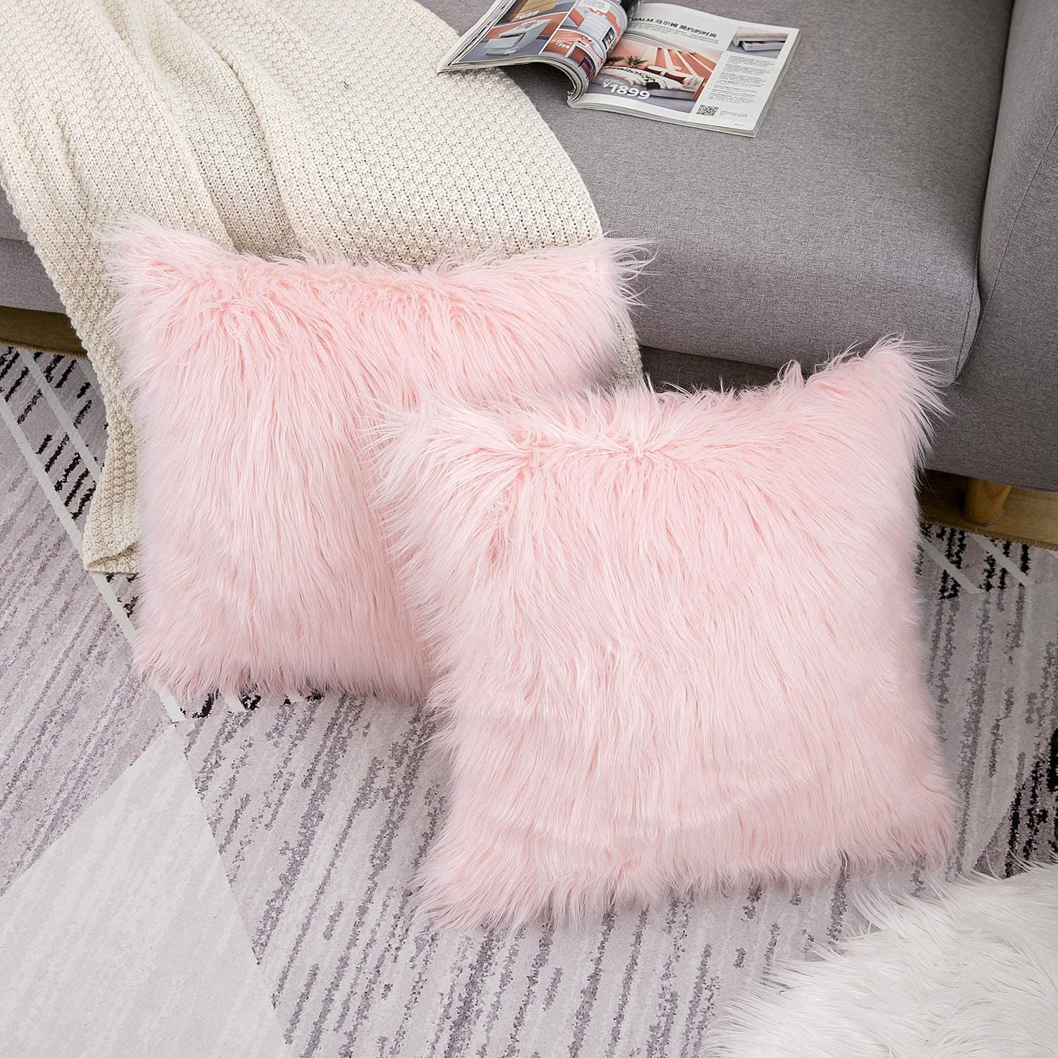 Solid Pink Throw Pillow, Blush Pink Throw Pillow, Pink Square Pillow, Pink  Pillow, Pink Accent Pillow, Pink Bed Pillow, Pretty Pink Pillow 