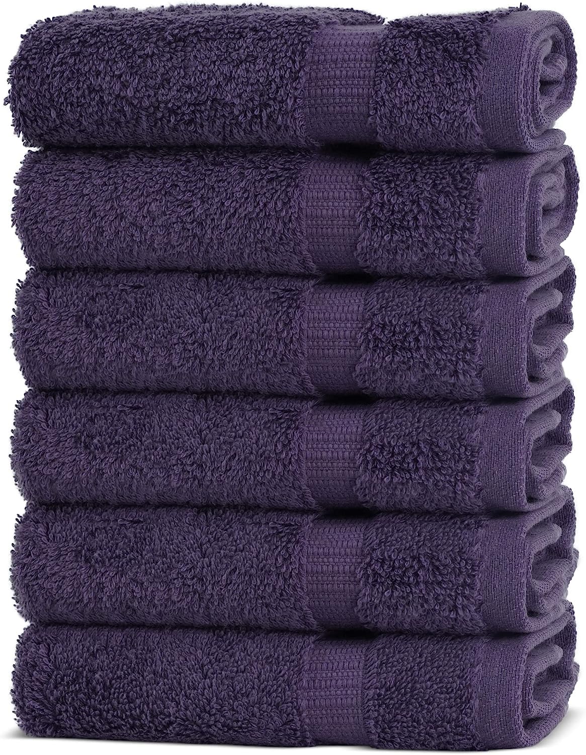Chakir Turkish Linens 100% Cotton Premium Turkish Towels for Bathroom 27 x 54 (4-Piece Bath Towels - Plum)