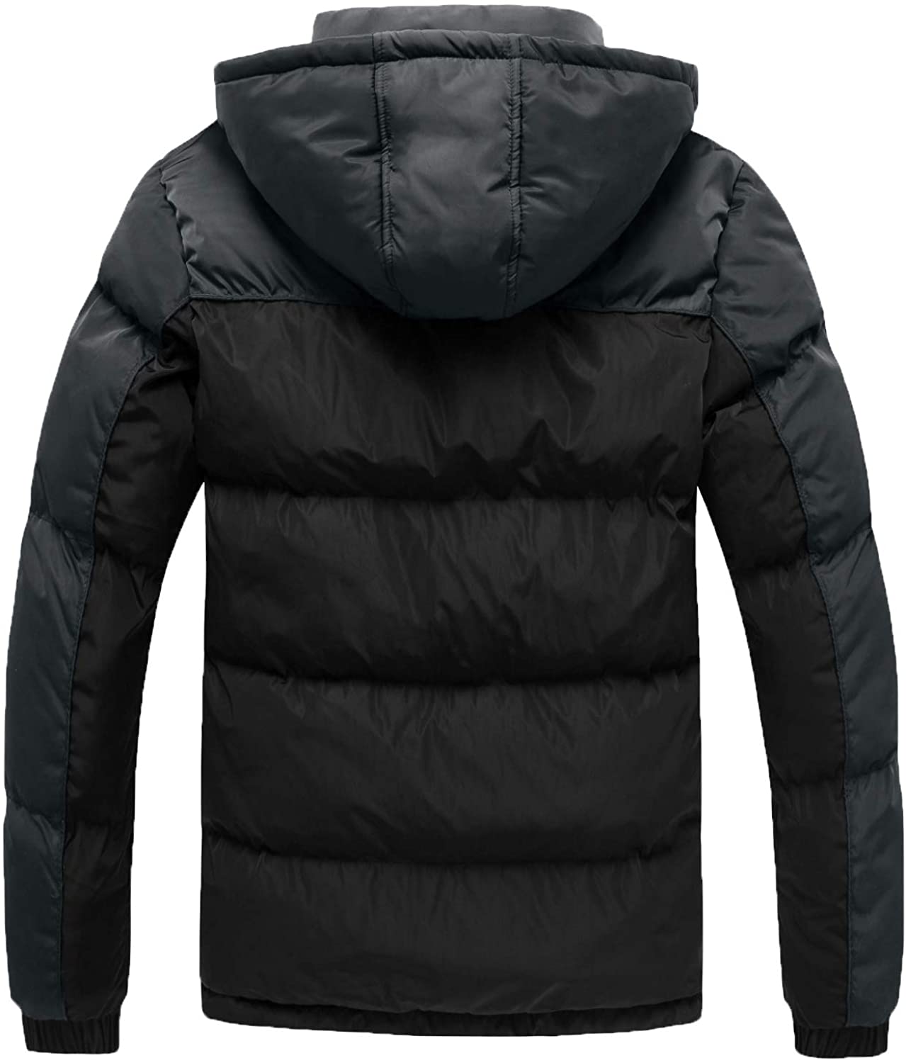 Wantdo Men's Warm Puffer Jacket Thicken Padded Winter Coat with ...