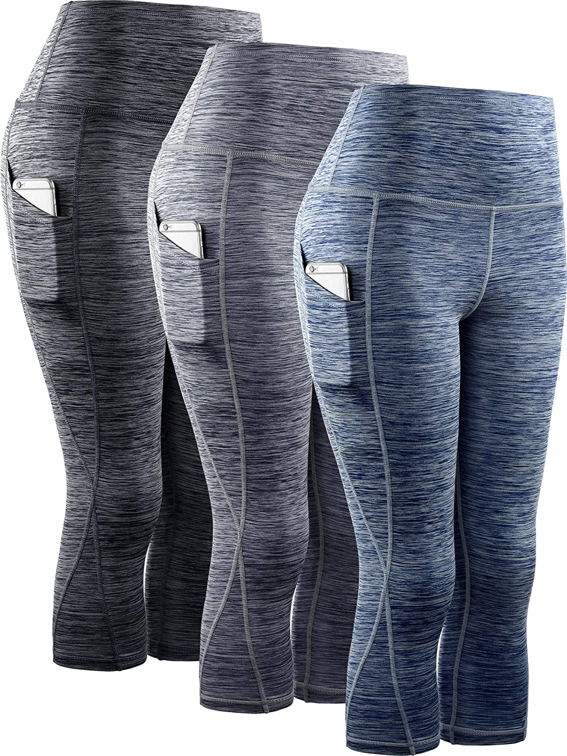 Neleus Women's Yoga Pants Tummy Control High Waist Workout Leggings with 2 Pocket 