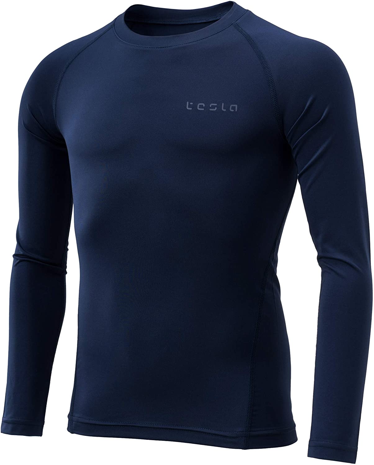 TSLA Boys Long Sleeve T-Shirt Baselayer Cool Dry Compression Top