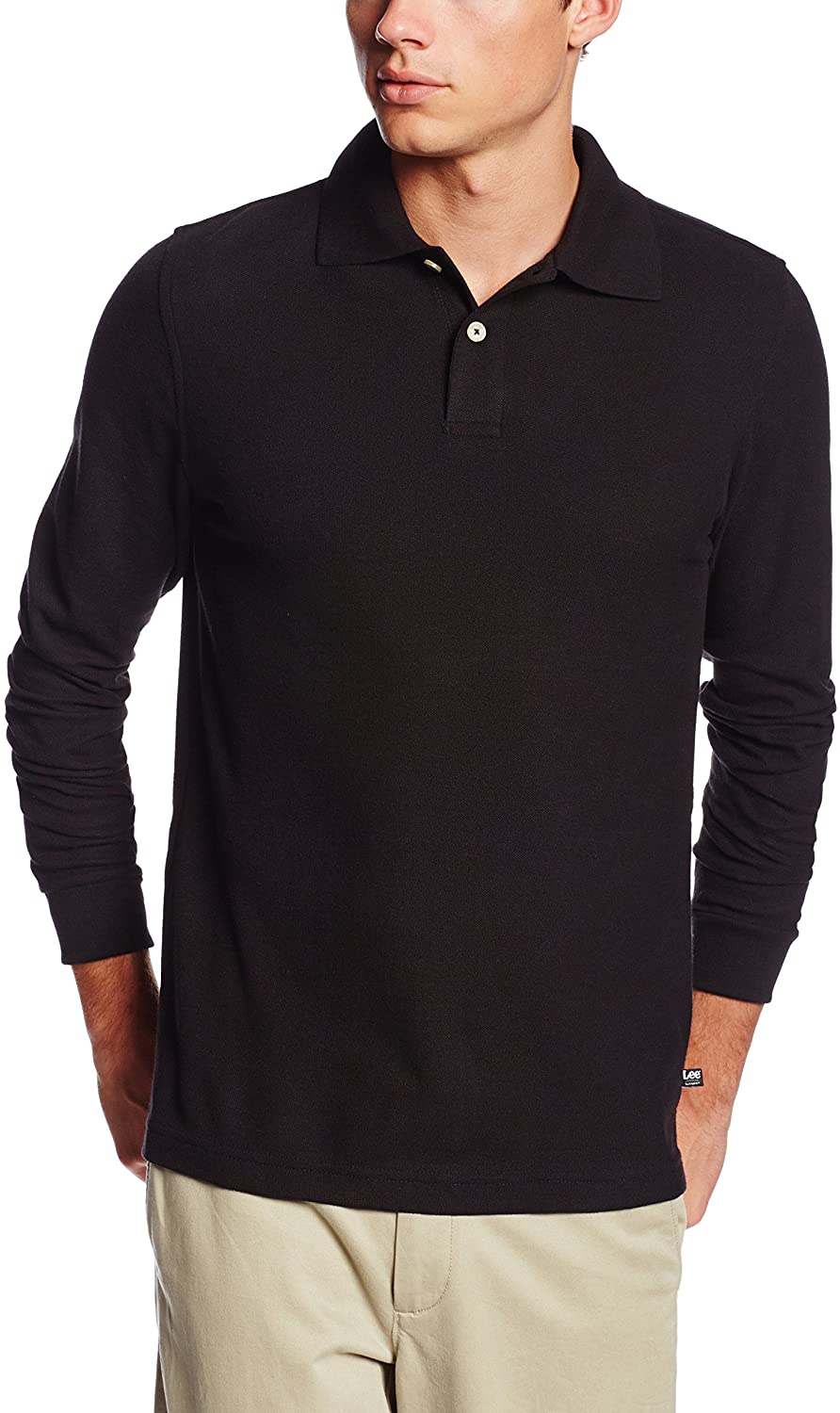 lee long sleeve polo