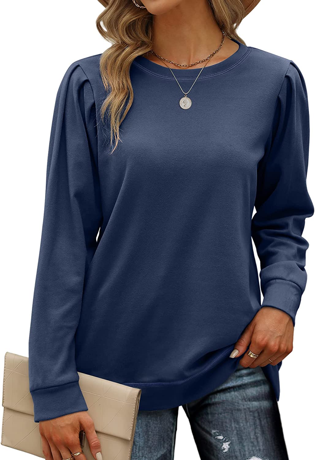 Geifa Sweatshirts for Women Lightweight Sweaters Long Sleeve