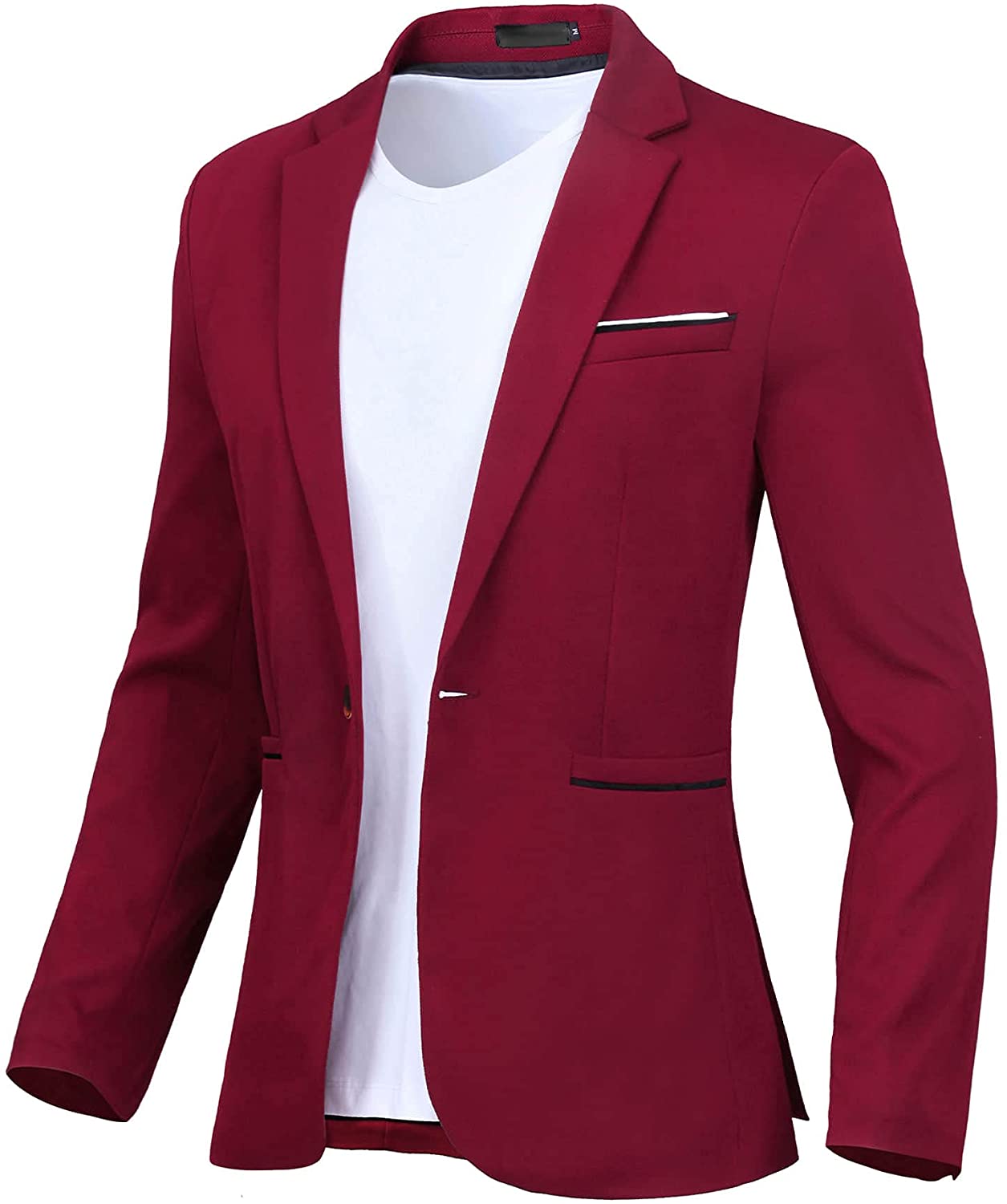Men's Blazer One Button Slim Fit Lightweight Casual Sports Coat | eBay