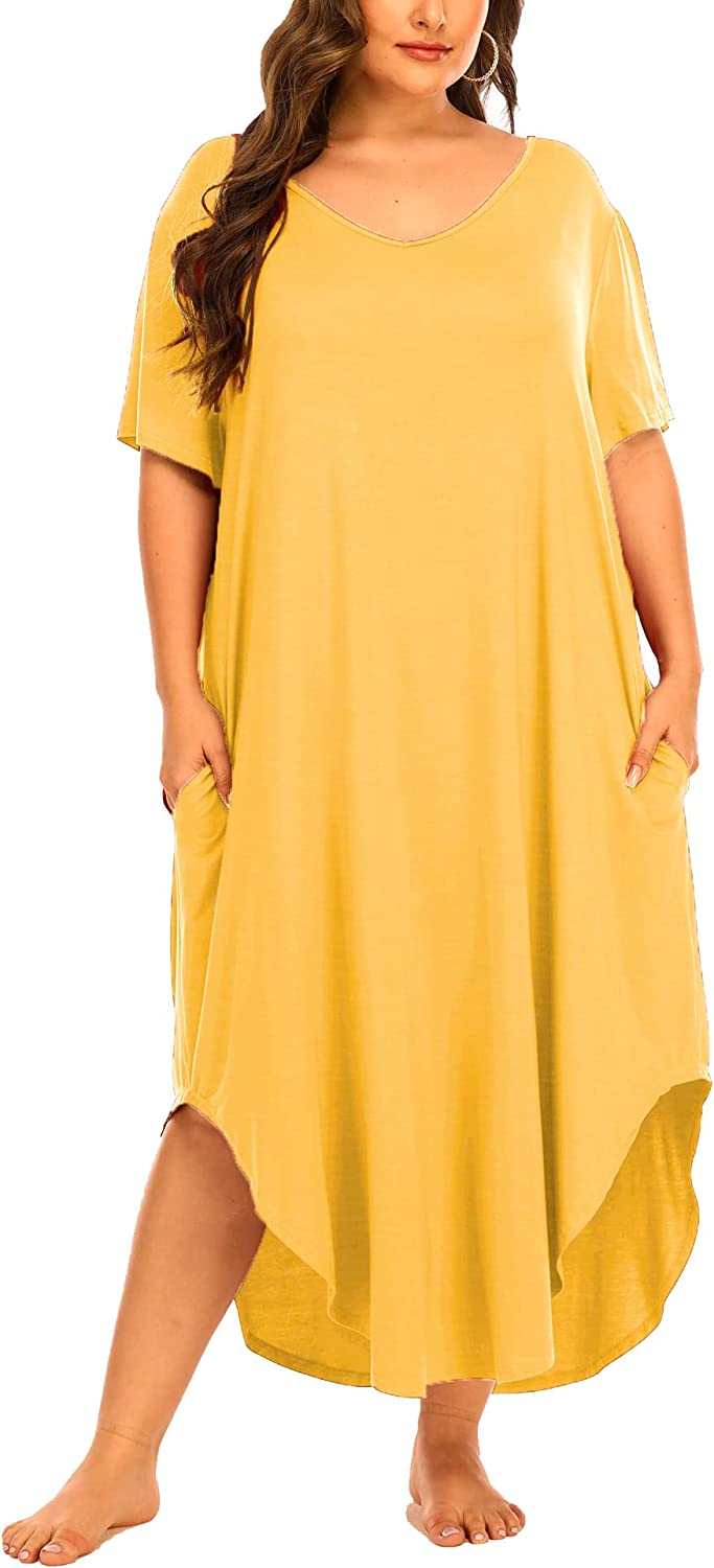 AVENUE | Women's Plus Size Eggstra Sleep Tank - yellow - 14W/16W