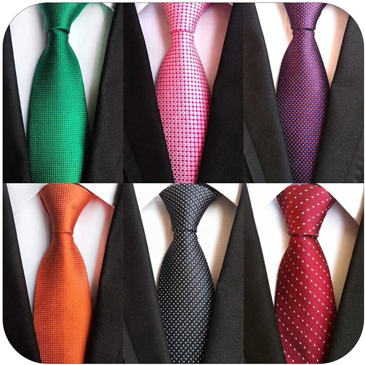 Classic Mens Neck Ties Necktie Silk Tie Lot Jacquard Woven Vintage Neckties Hot 