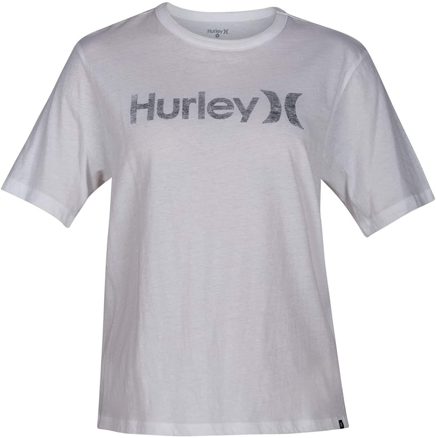 Hurley Womens Solid Perfect Crew T-Shirt Short Sleeve 