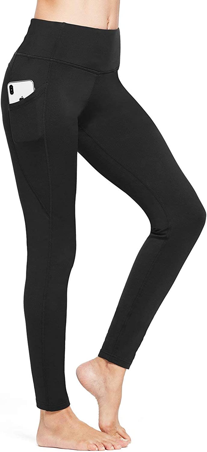 BALEAF Women's Fleece Lined Winter Leggings High Waisted Thermal Warm ...