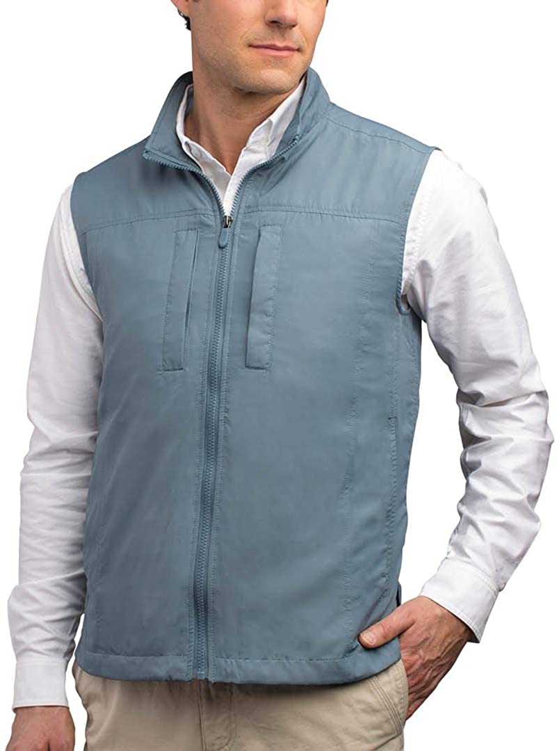 Featherweight Travel Utility Vest for Men SCOTTeVEST 16 Pockets at  Men’s Clothing store