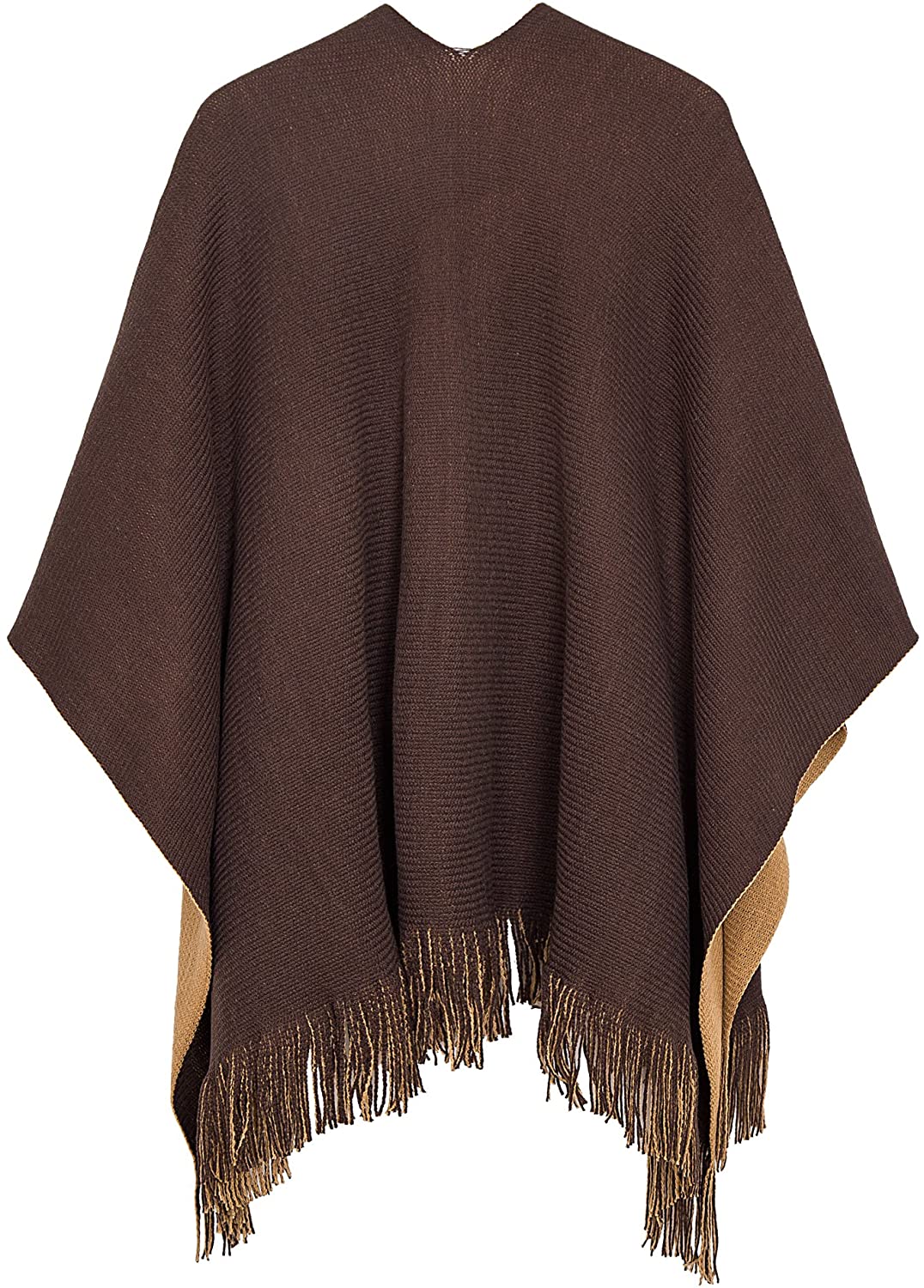 Urban CoCo Women's Winter Vintage Poncho Capes Tassel Blanket Shawl ...