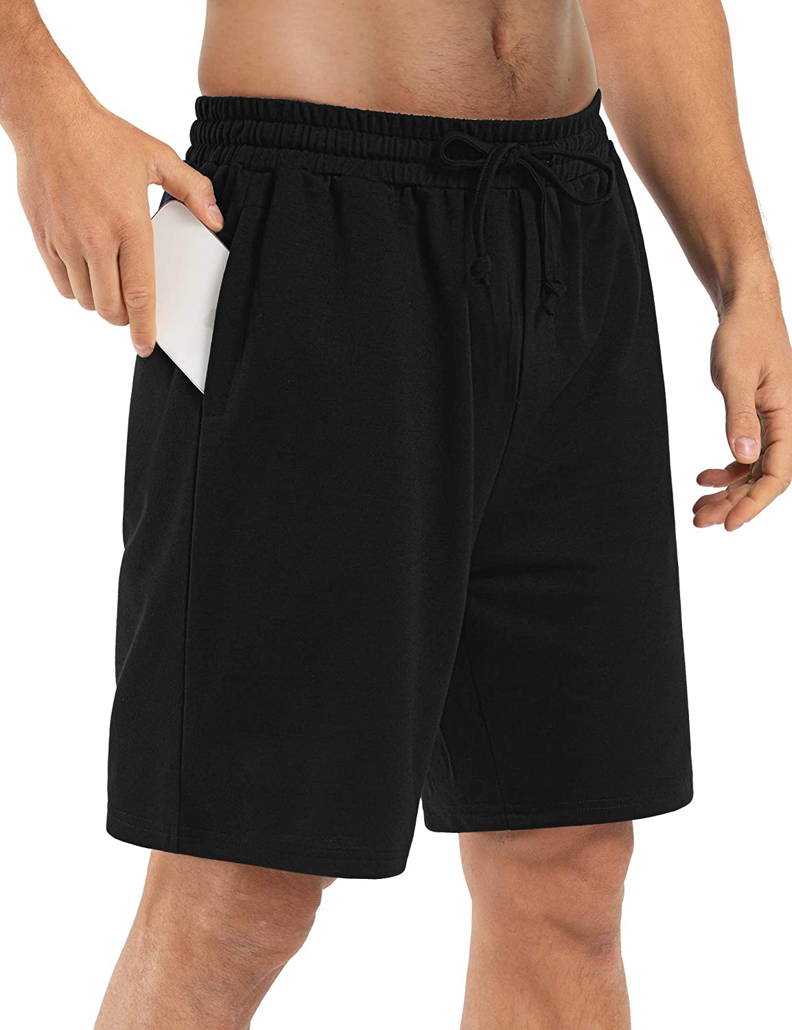 Sarin Mathews Mens 7” Shorts Casual Comfy Lounge Running Workout Athletic Gym Sweat Shorts with Pockets