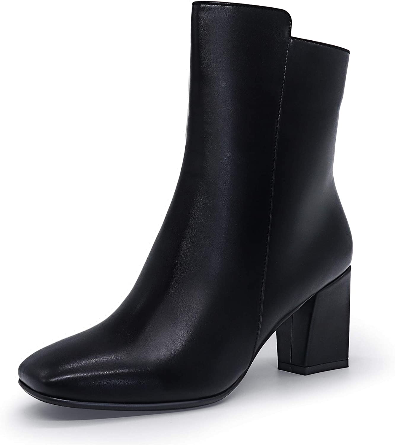 womens ankle boots square toe