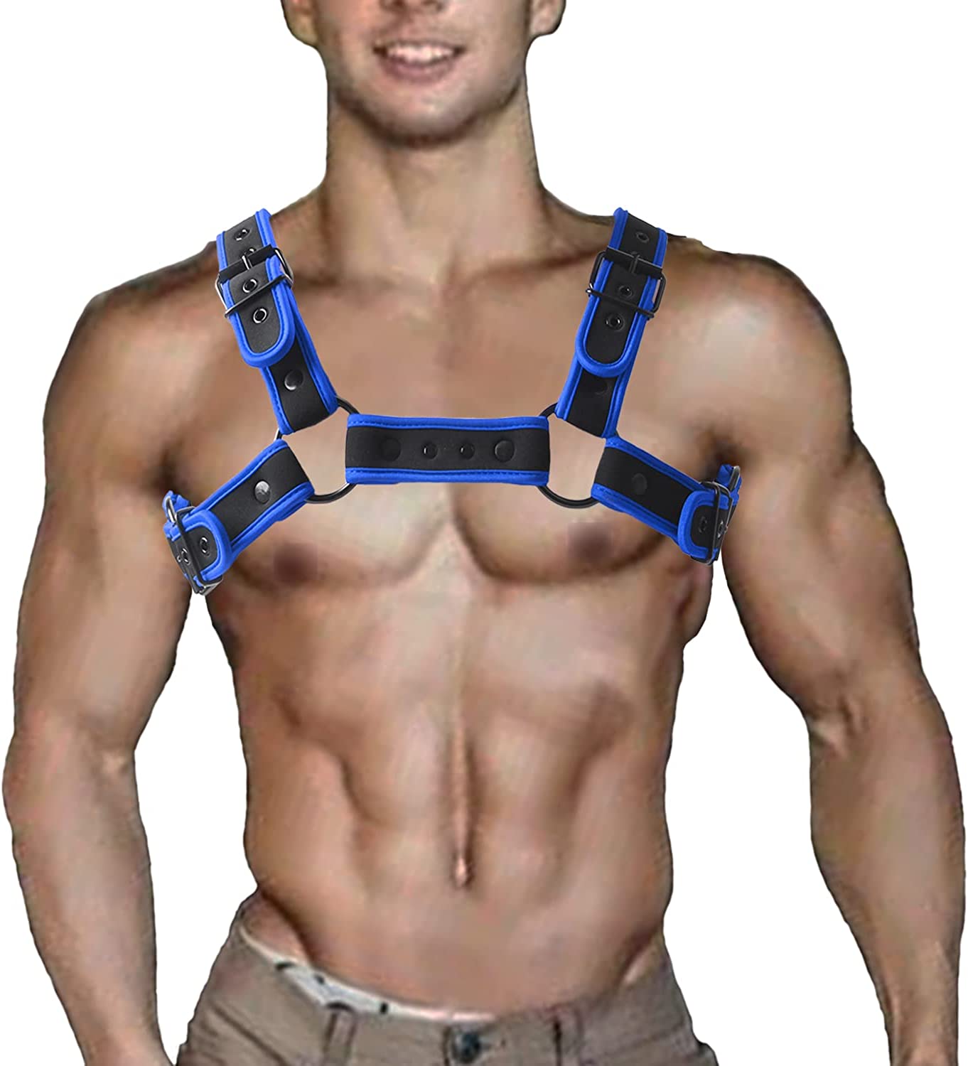 Harness for Men Adjustable Neoprene Harness Body Chest Harness Belt Gay  Interest