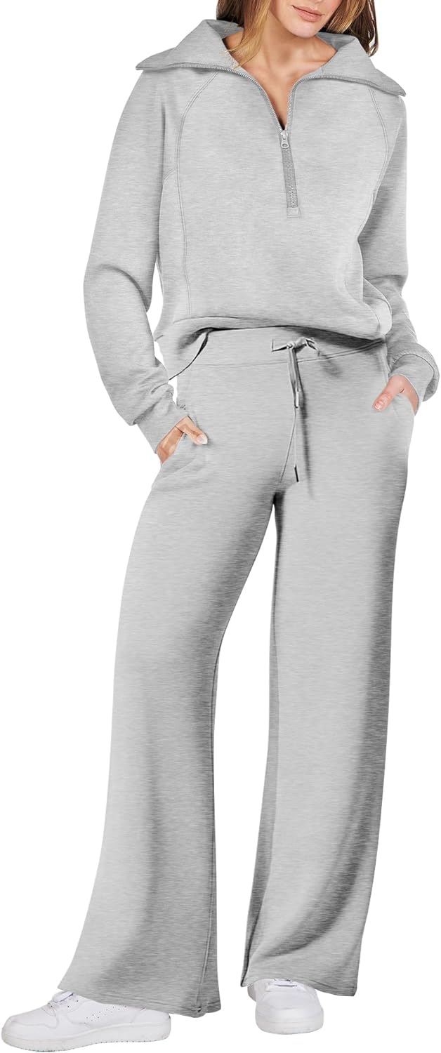 Velour Track Suits for Women Set Fall Sweatsuits 2 Piece