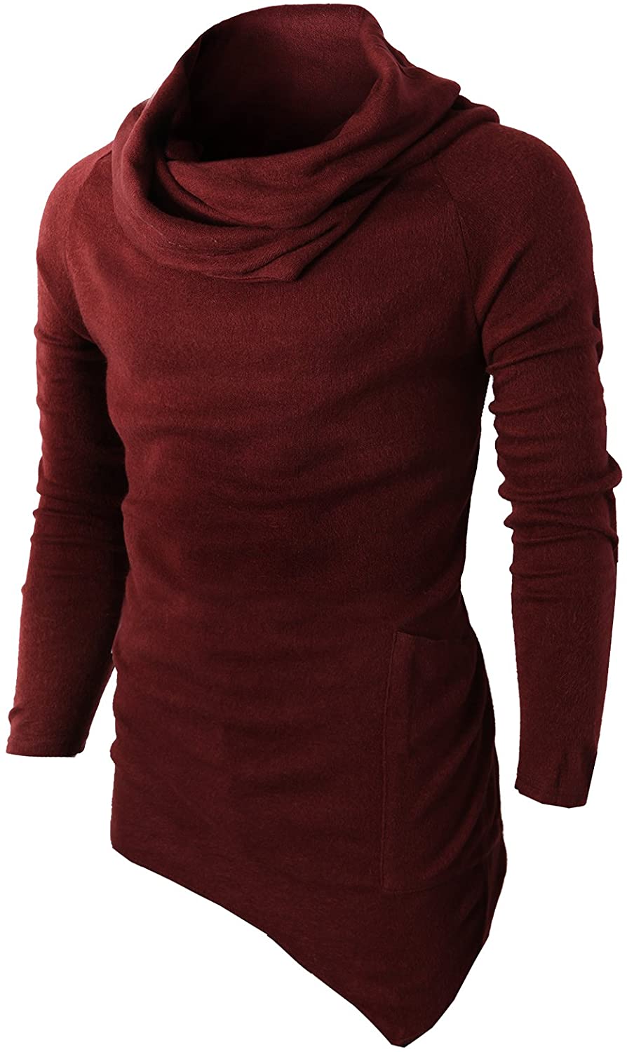 Mens Long Sleeve Casual Slim Fit Pullover Warm Sweater Turtleneck Knitwear Himtak Mens Knit Lapel Long Sleeve Sweater 