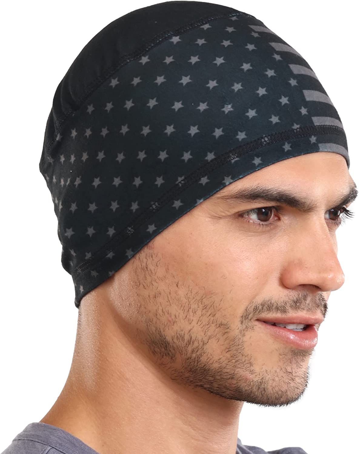 Cooling Skull Cap Helmet Liner for Men - Motorcycle, Cycling, Football Head  Bean