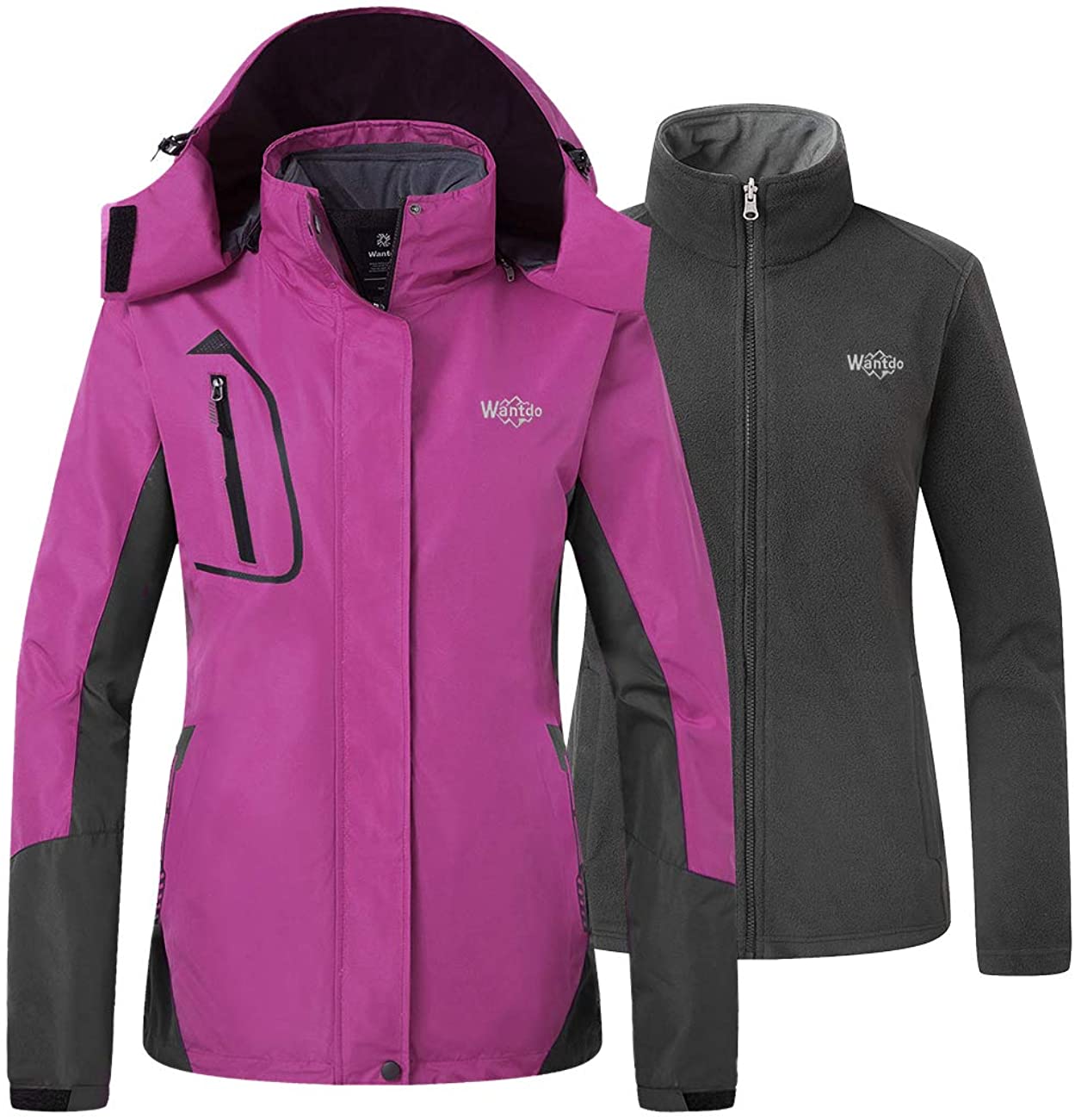 wantdo women's 3 in 1 jacket