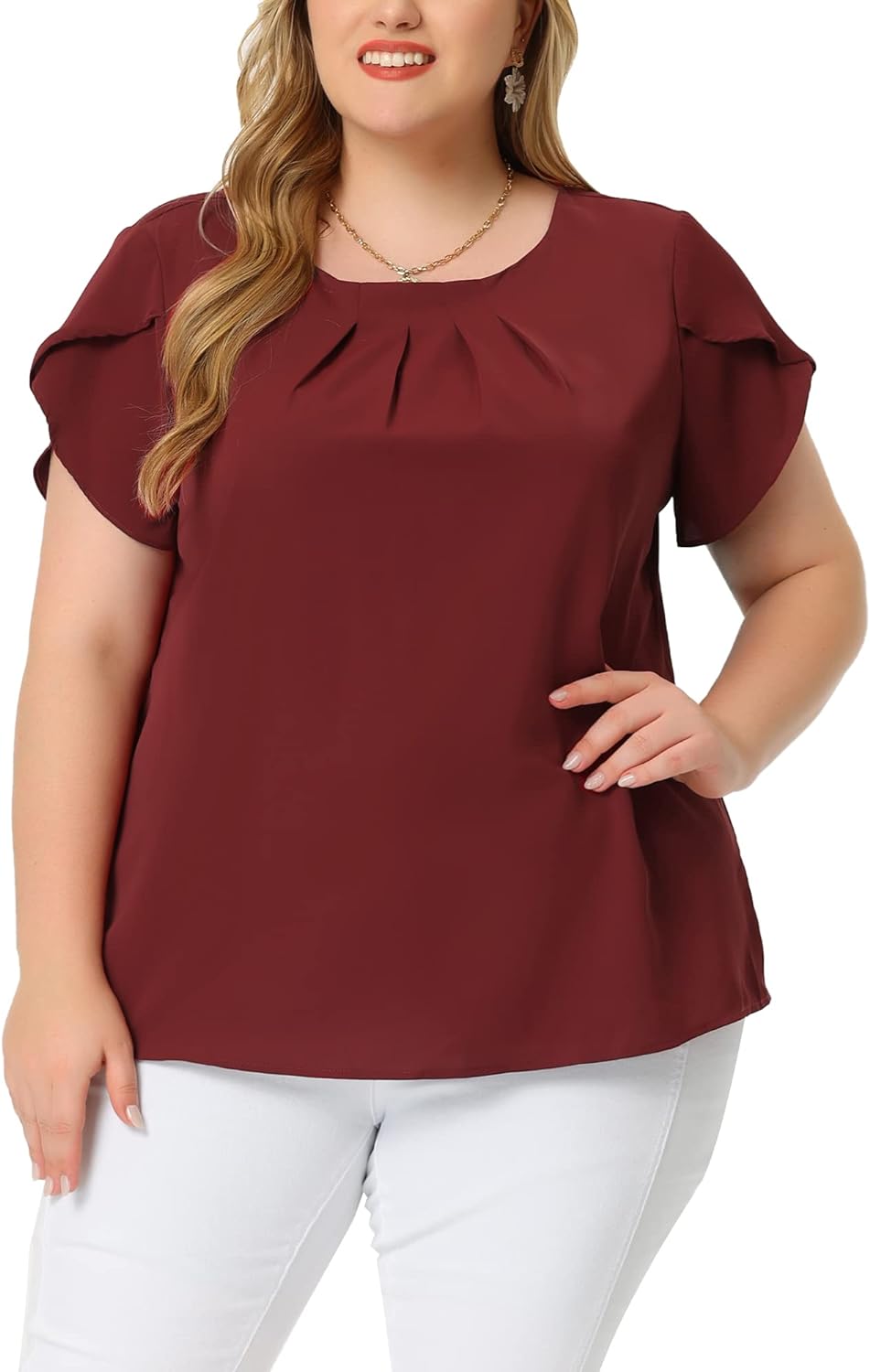 Agnes Orinda Plus Size Top for Women Work Office Tie Sri Lanka