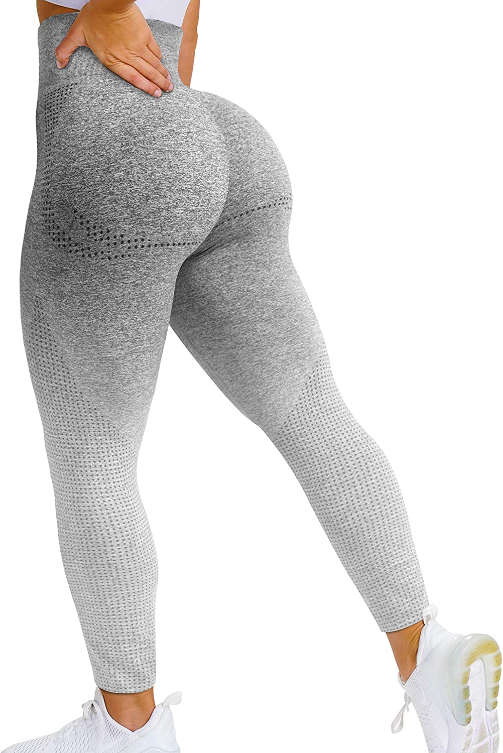 QOQ V Back Leggings for Women Scrunch Butt Lifting Workout Leggings High  Waisted Gym Booty Tights, #0 Black, X-Small : : Clothing, Shoes &  Accessories